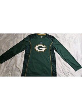 Green Bay Packers NFL Team Apparel TX3 Cool Long Sleeve Size Large